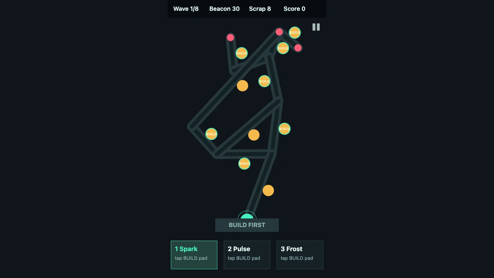 Beacon Defense gameplay