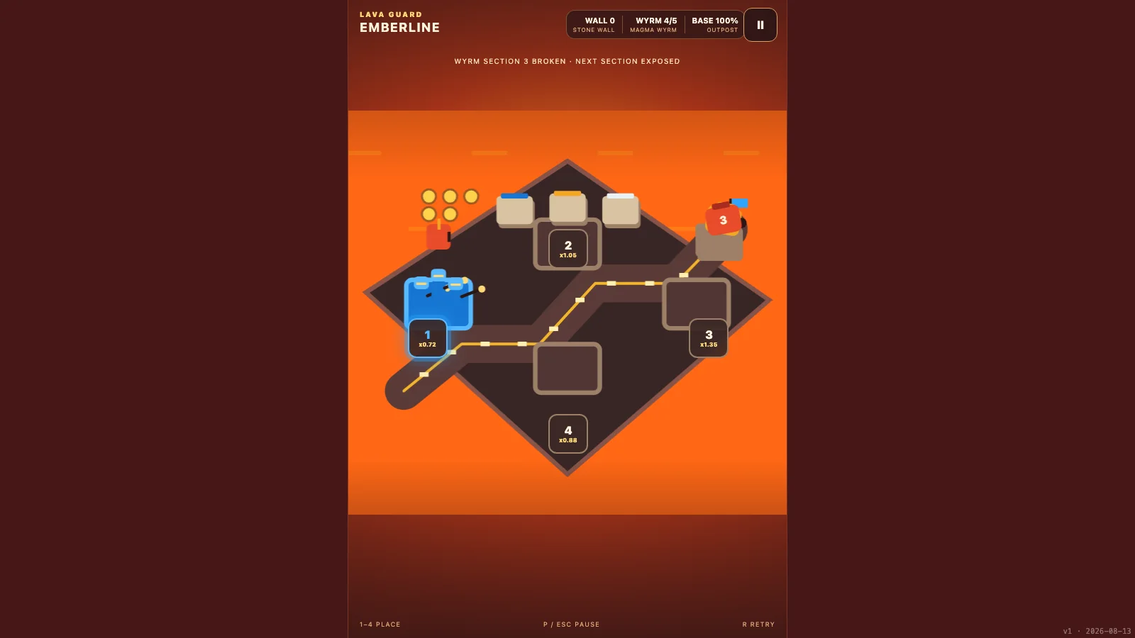 Emberline: Lava Guard gameplay