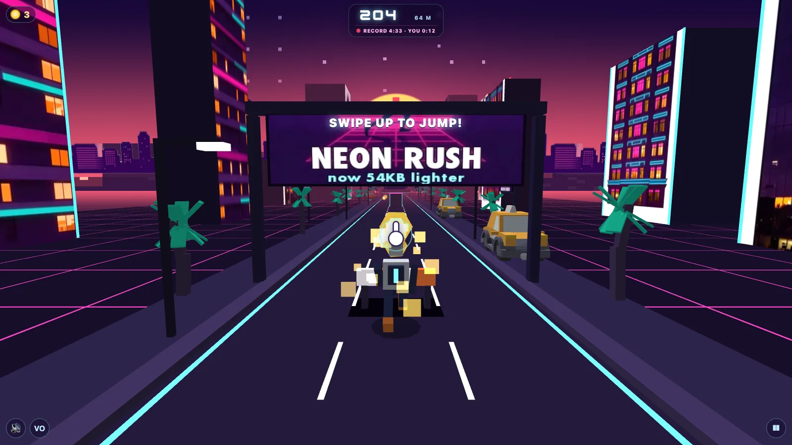 Neon Rush: Overtime gameplay