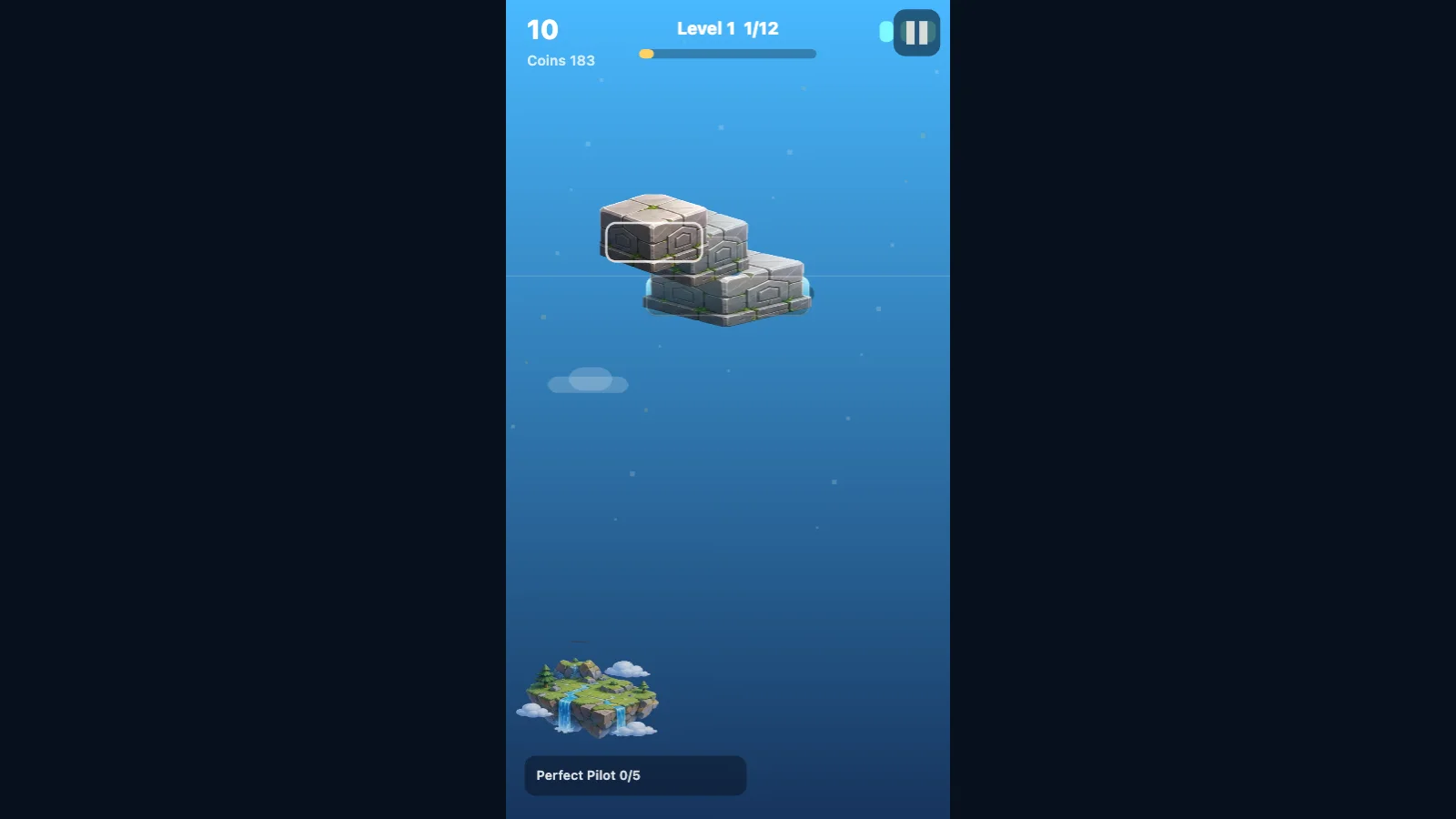 Sky Stack V2 gameplay